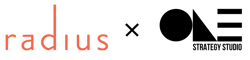 Radius vs One logo